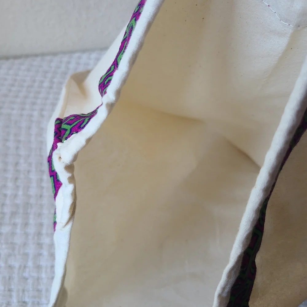 Tory Burch Dust Bag White Skirt with Patterned Trim